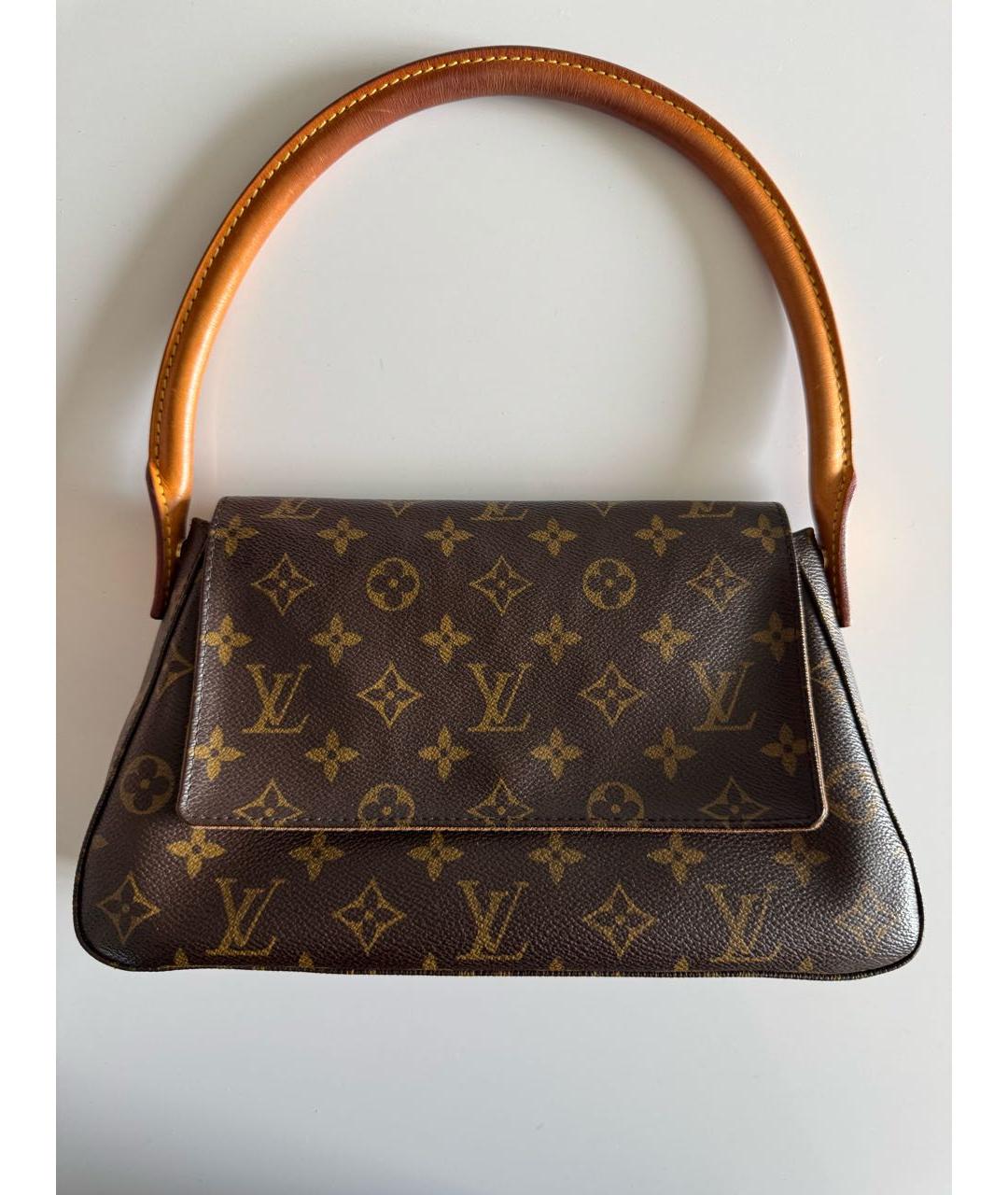 LOUIS VUITTON Коричневая сумка с короткими ручками, фото 2
