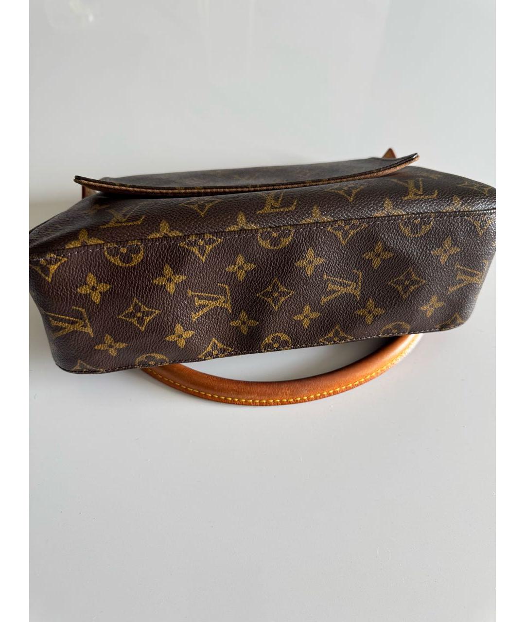 LOUIS VUITTON Коричневая сумка с короткими ручками, фото 5