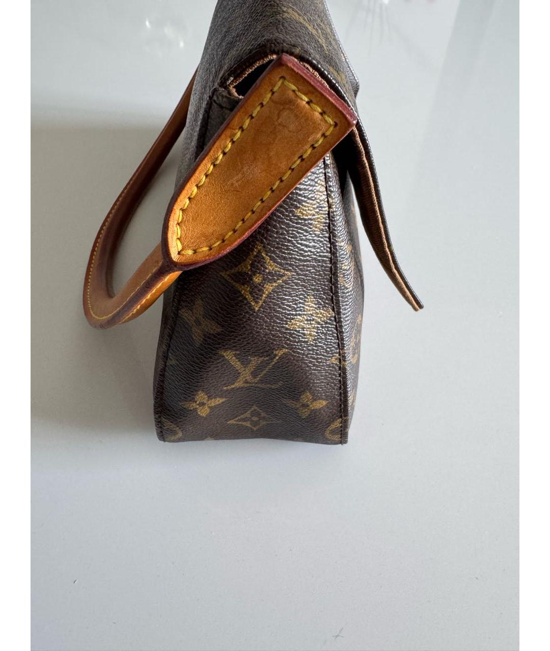 LOUIS VUITTON Коричневая сумка с короткими ручками, фото 4