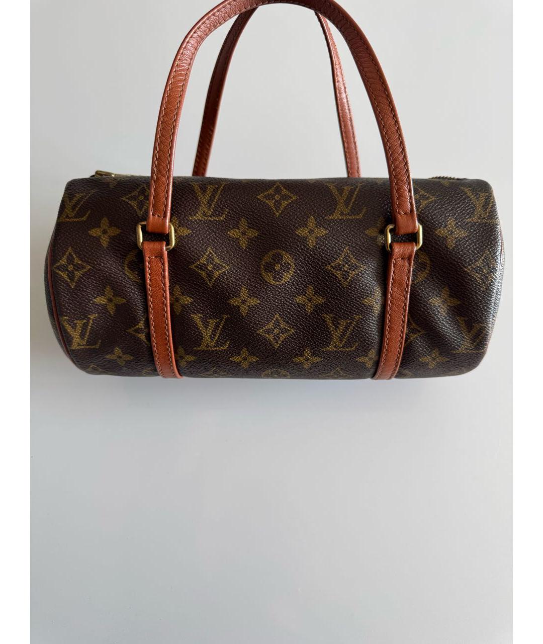 LOUIS VUITTON Коричневая сумка с короткими ручками, фото 2