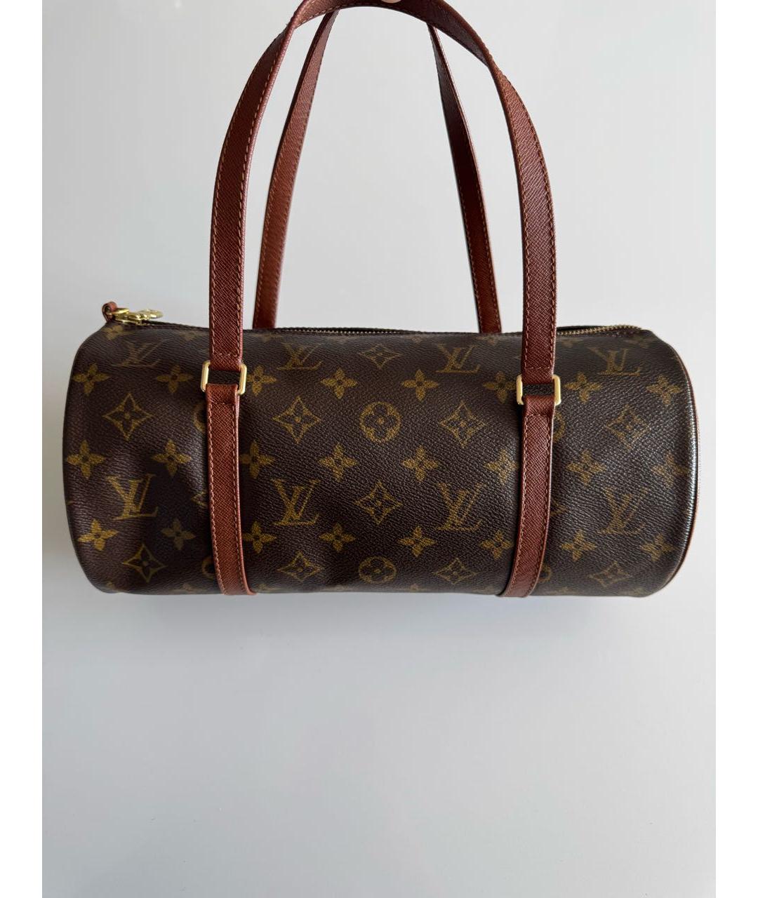 LOUIS VUITTON Коричневая сумка с короткими ручками, фото 2