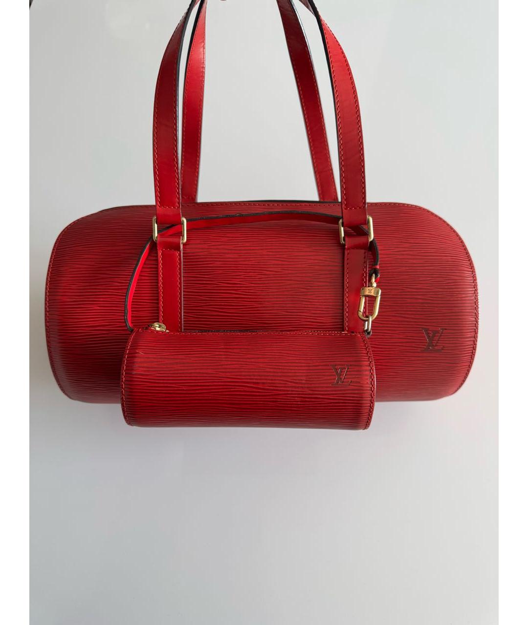 LOUIS VUITTON Красная сумка с короткими ручками, фото 2