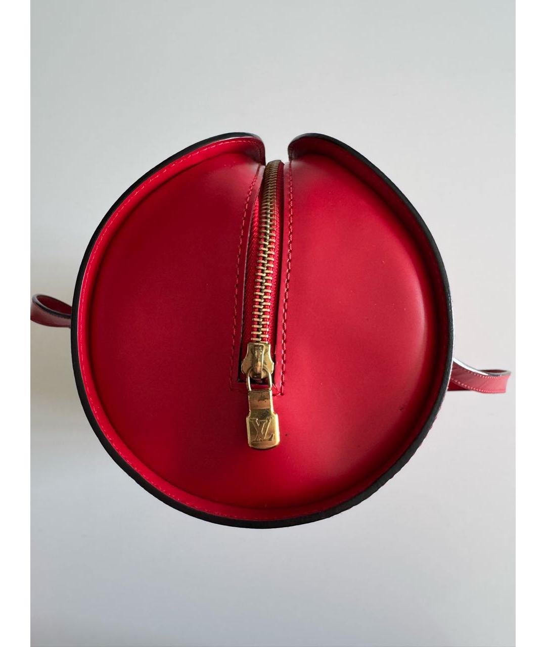 LOUIS VUITTON Красная сумка с короткими ручками, фото 4