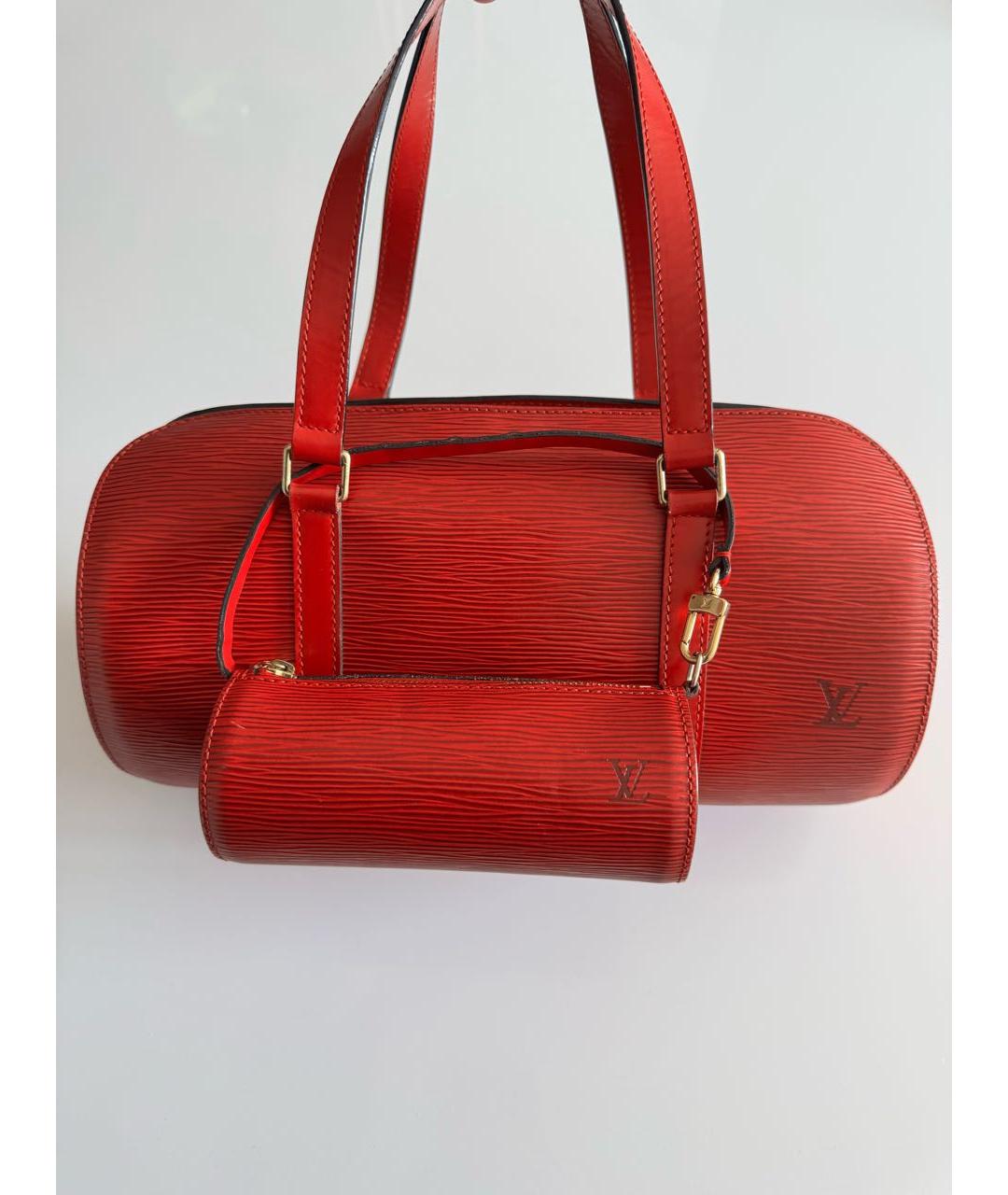 LOUIS VUITTON Красная сумка с короткими ручками, фото 2