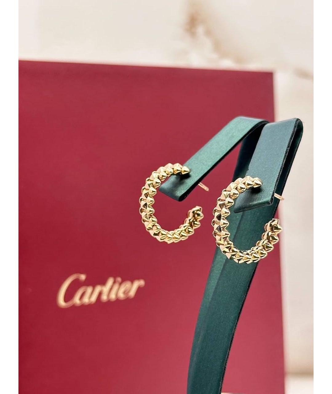 CARTIER Золотые серьги из розового золота, фото 5