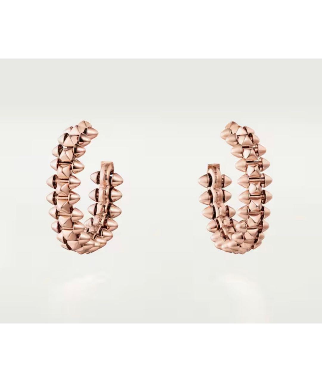 CARTIER Золотые серьги из розового золота, фото 8