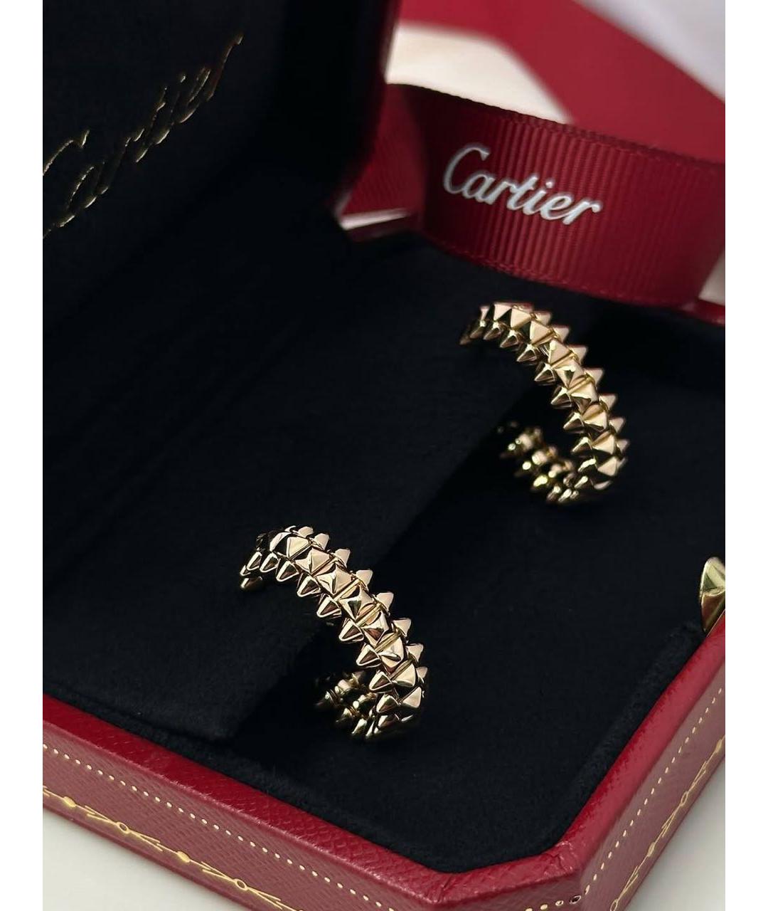 CARTIER Золотые серьги из розового золота, фото 2