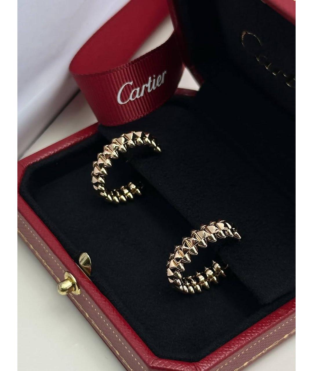 CARTIER Золотые серьги из розового золота, фото 3
