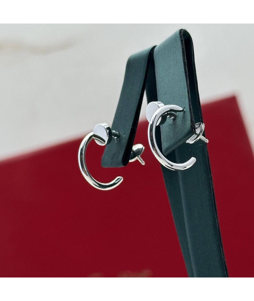 CARTIER Серебряные серьги из белого золота, фото 5