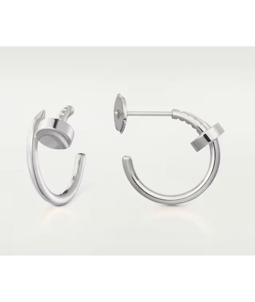 CARTIER Серебряные серьги из белого золота, фото 6