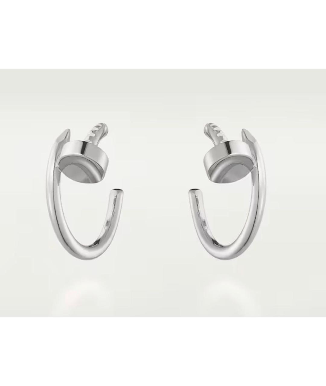 CARTIER Серебряные серьги из белого золота, фото 8