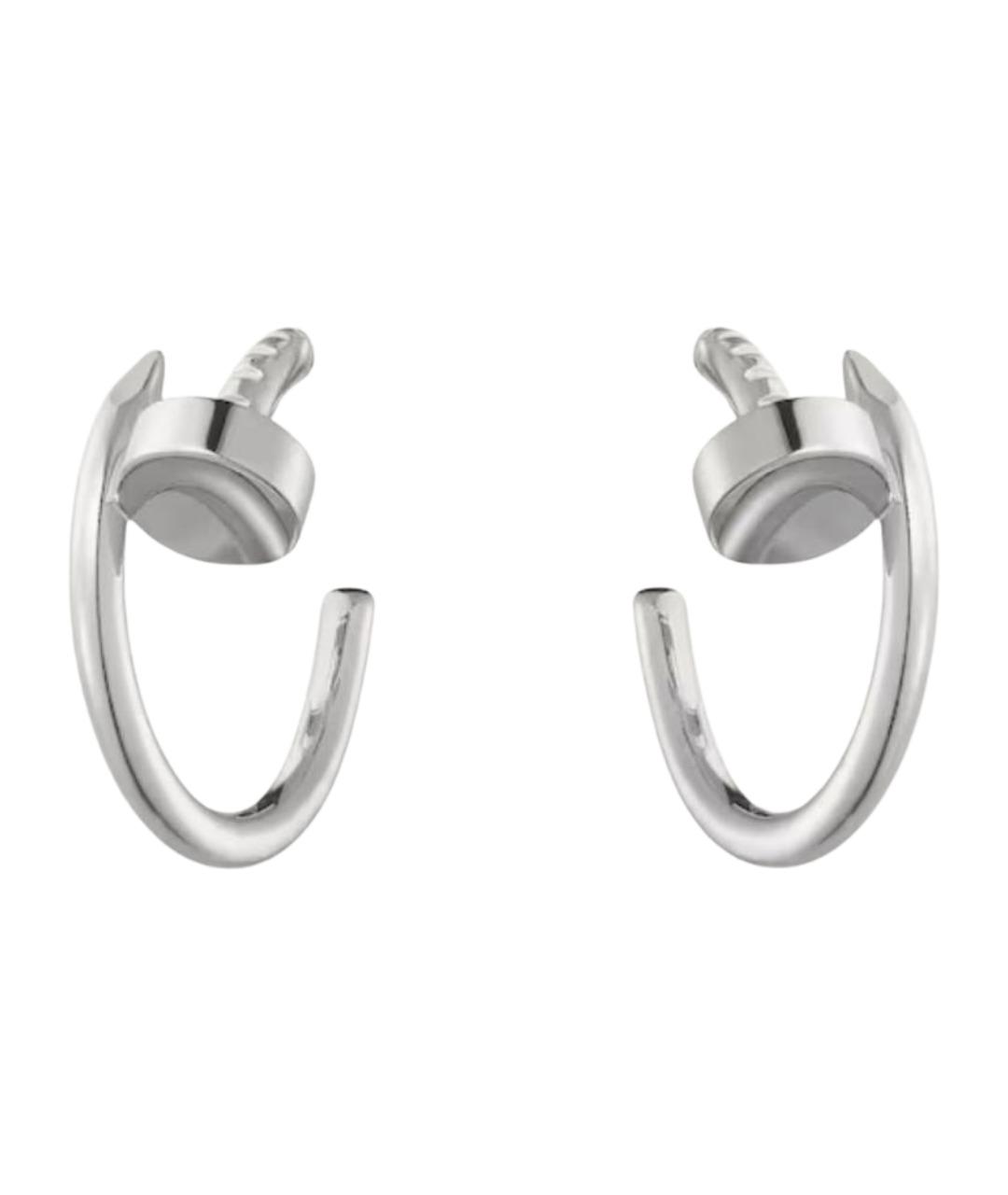 CARTIER Серебряные серьги из белого золота, фото 1