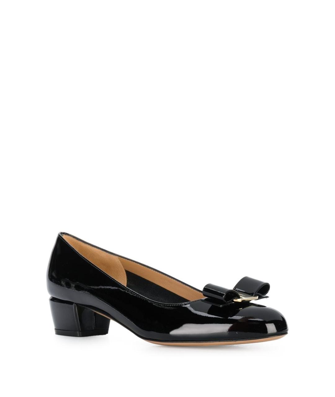 FERRAGAMO Черные кожаные туфли, фото 2