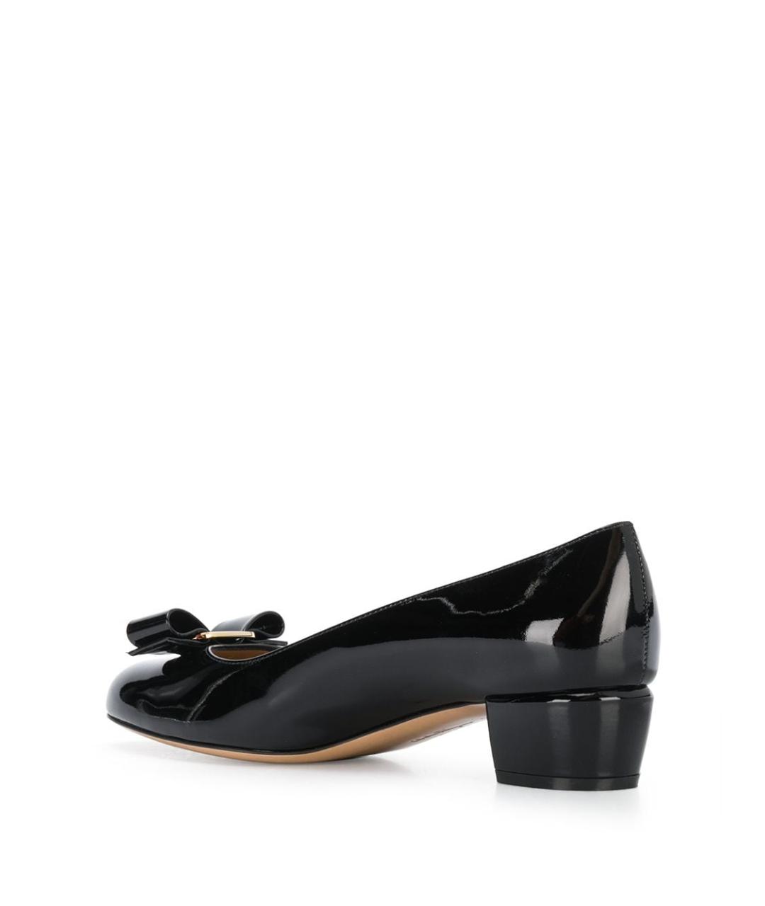 FERRAGAMO Черные кожаные туфли, фото 3
