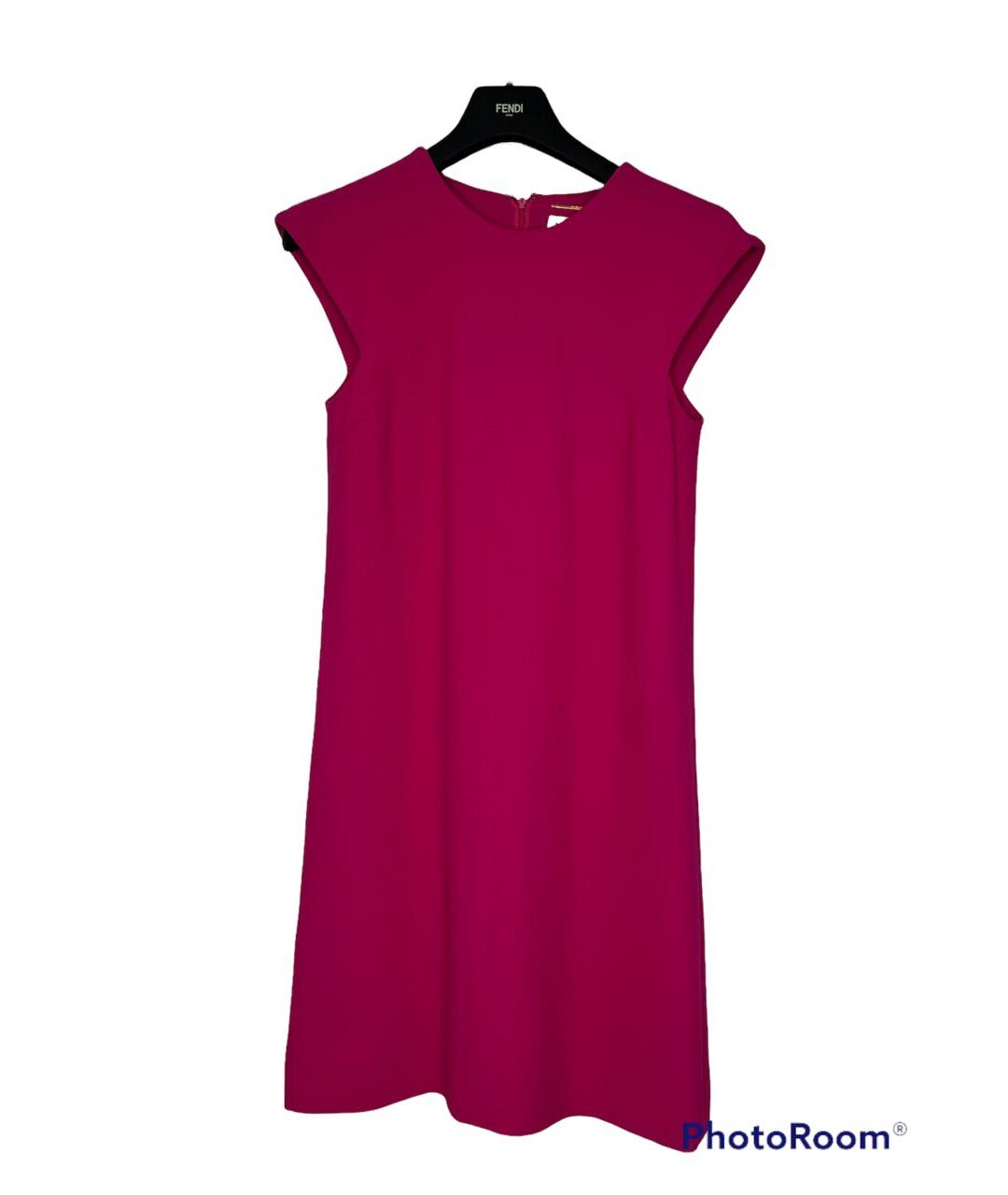 SAINT LAURENT Фуксия повседневное платье, фото 8