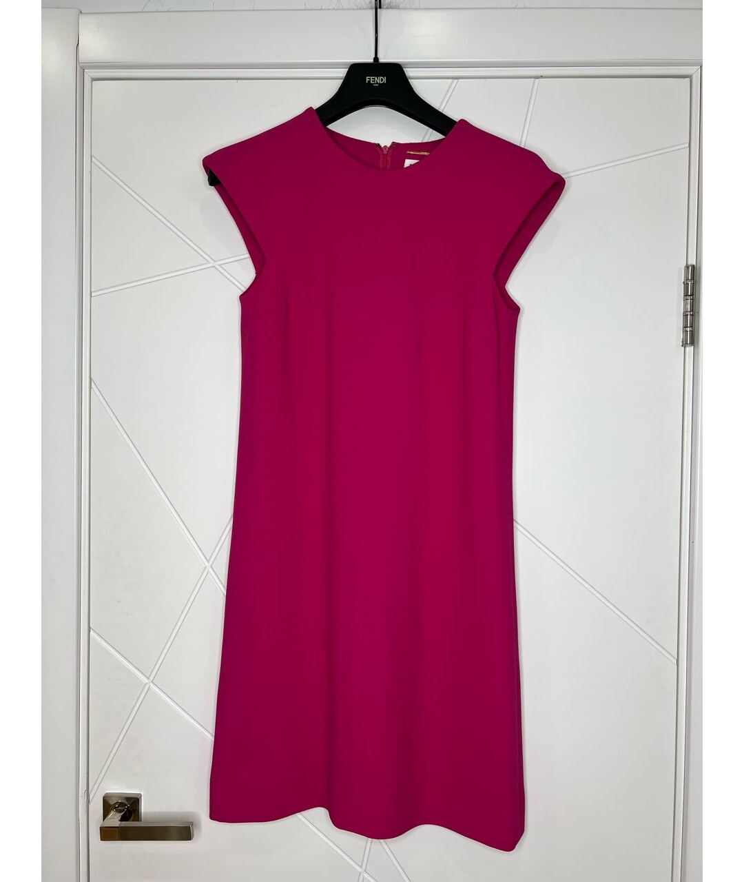 SAINT LAURENT Фуксия повседневное платье, фото 2