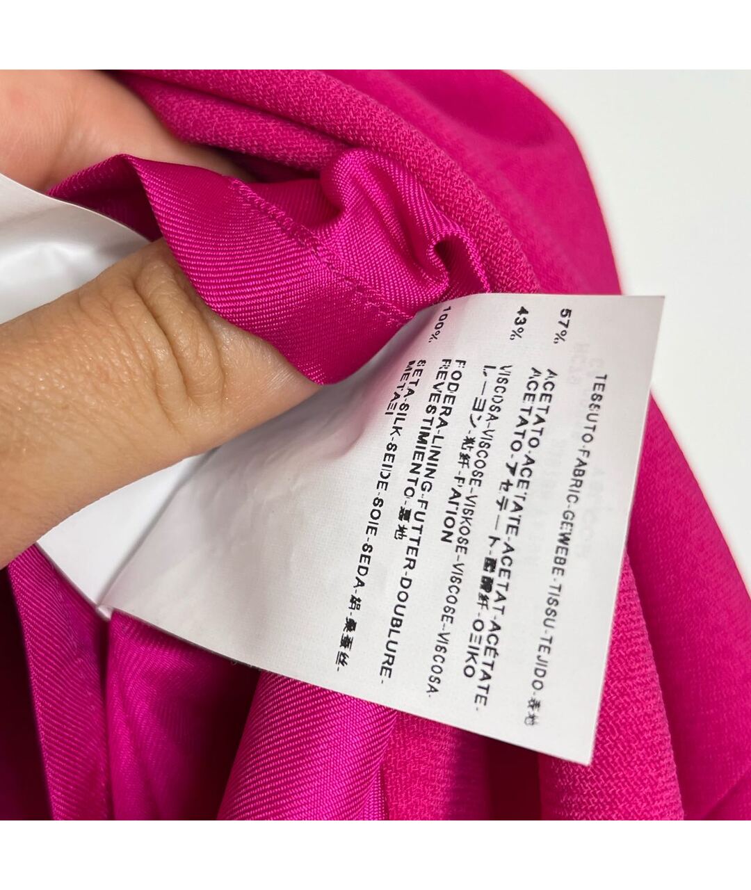 SAINT LAURENT Фуксия повседневное платье, фото 5
