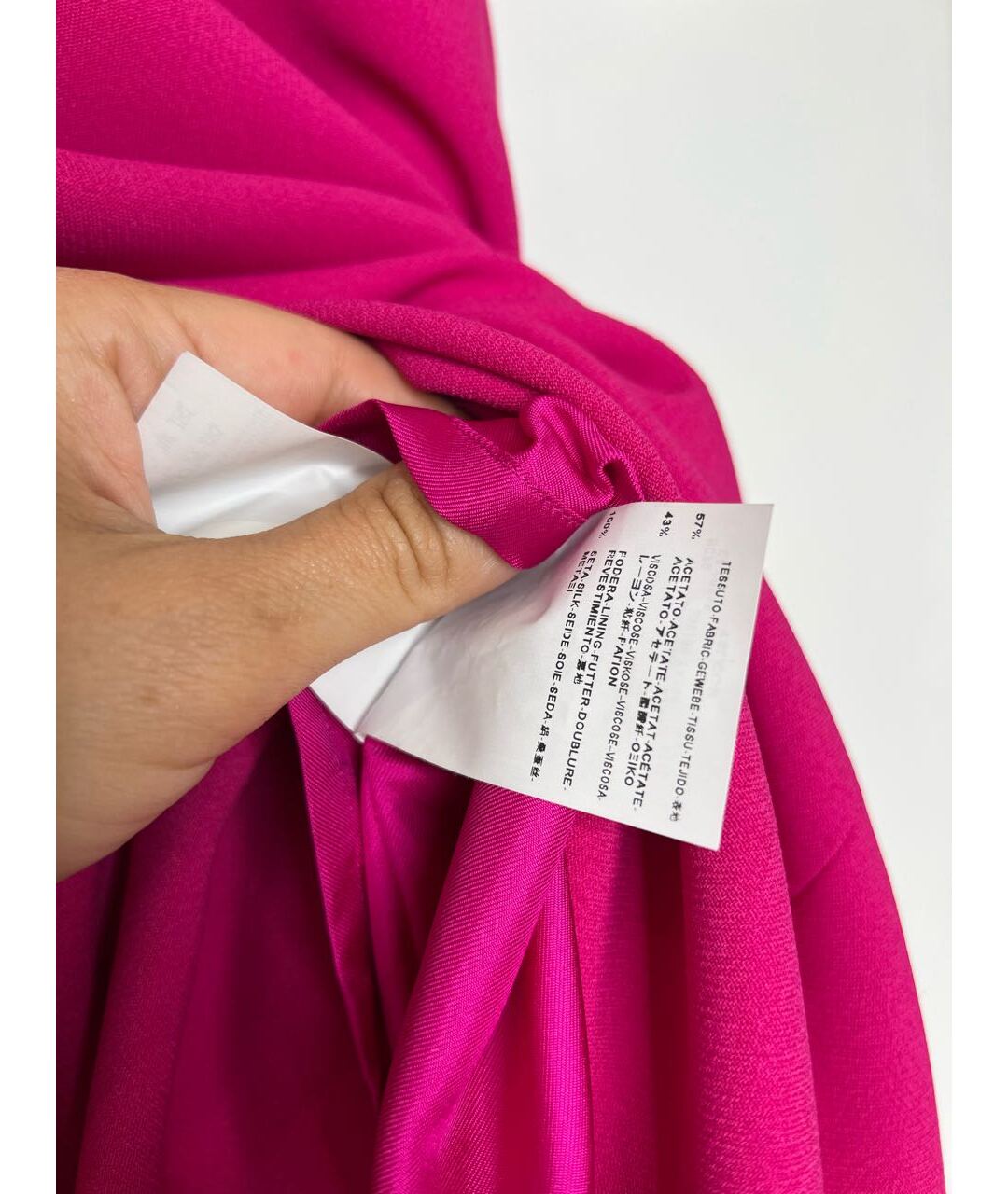SAINT LAURENT Фуксия повседневное платье, фото 5