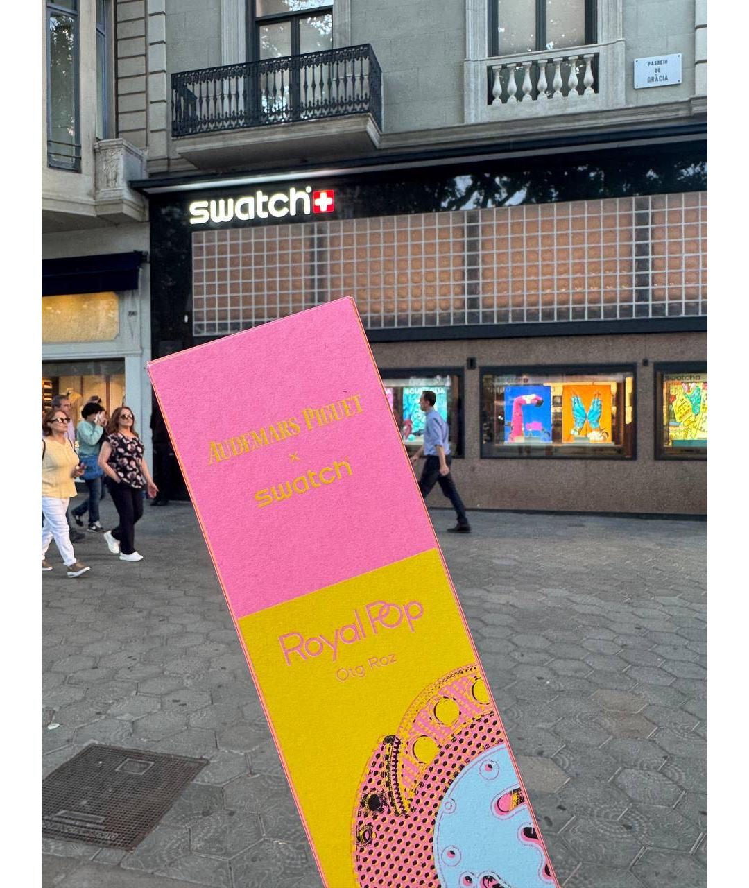 Swatch Желтые часы, фото 2