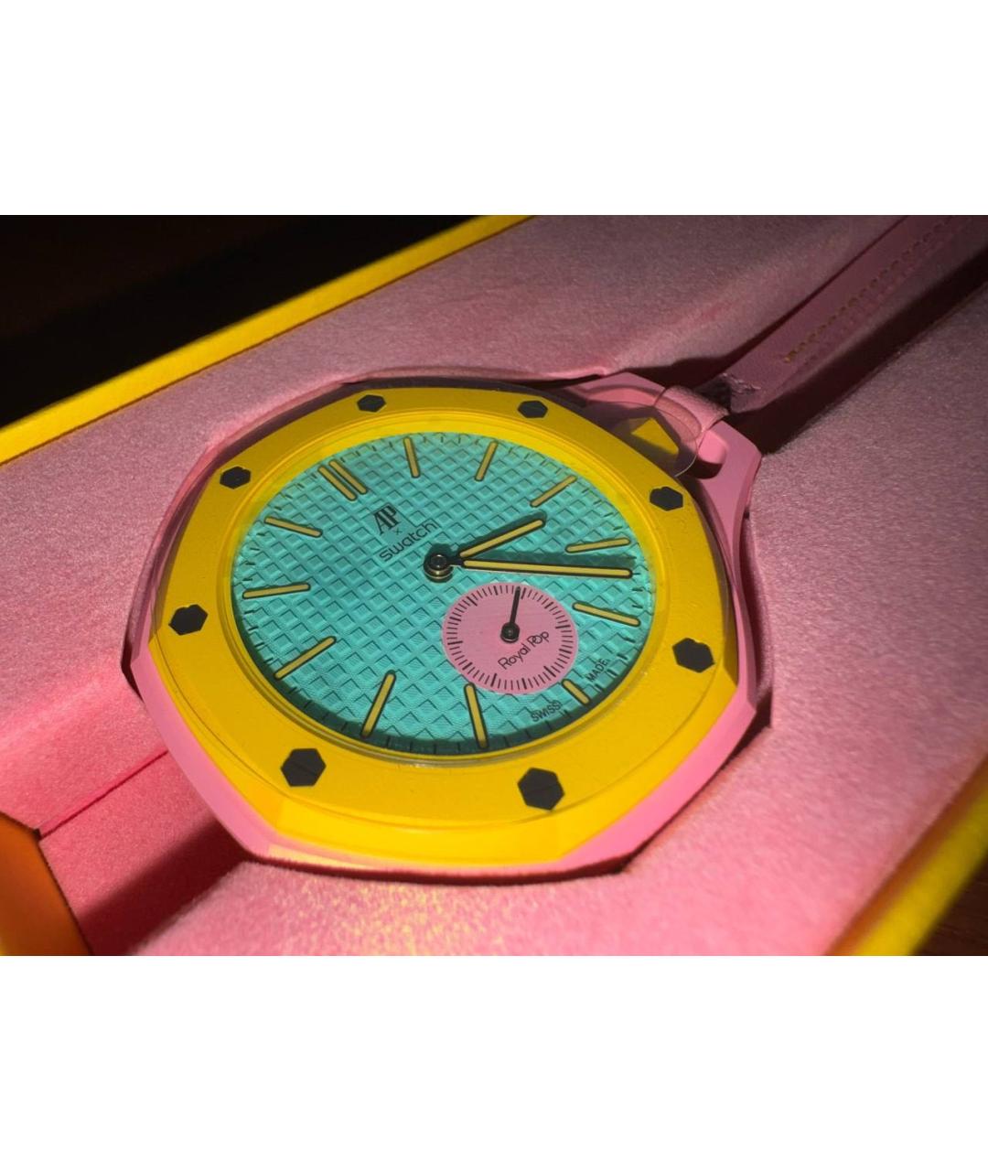 Swatch Желтые часы, фото 3