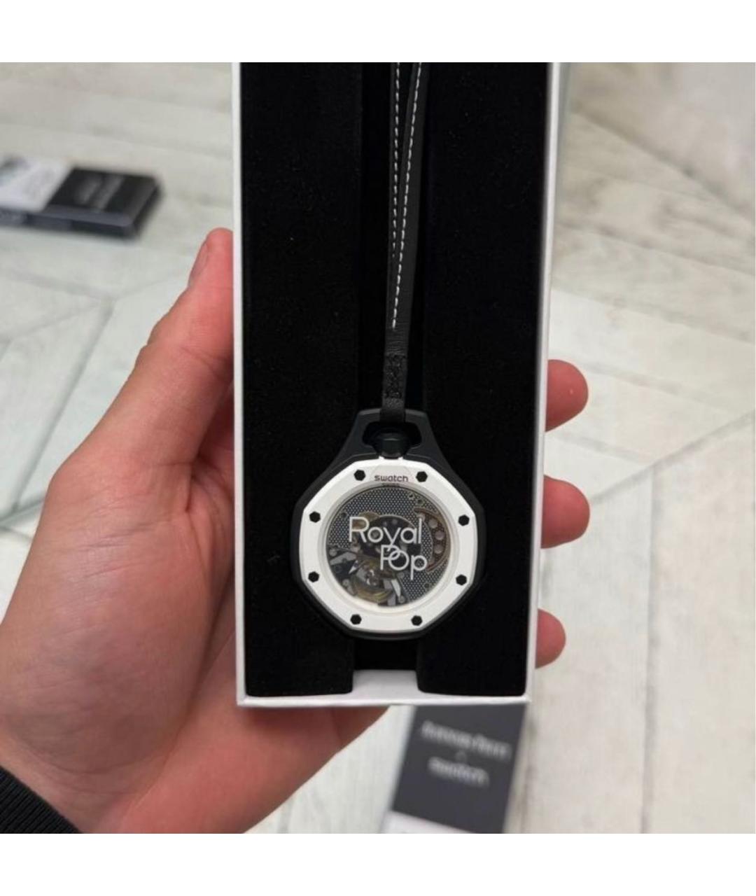Swatch Черные часы, фото 3