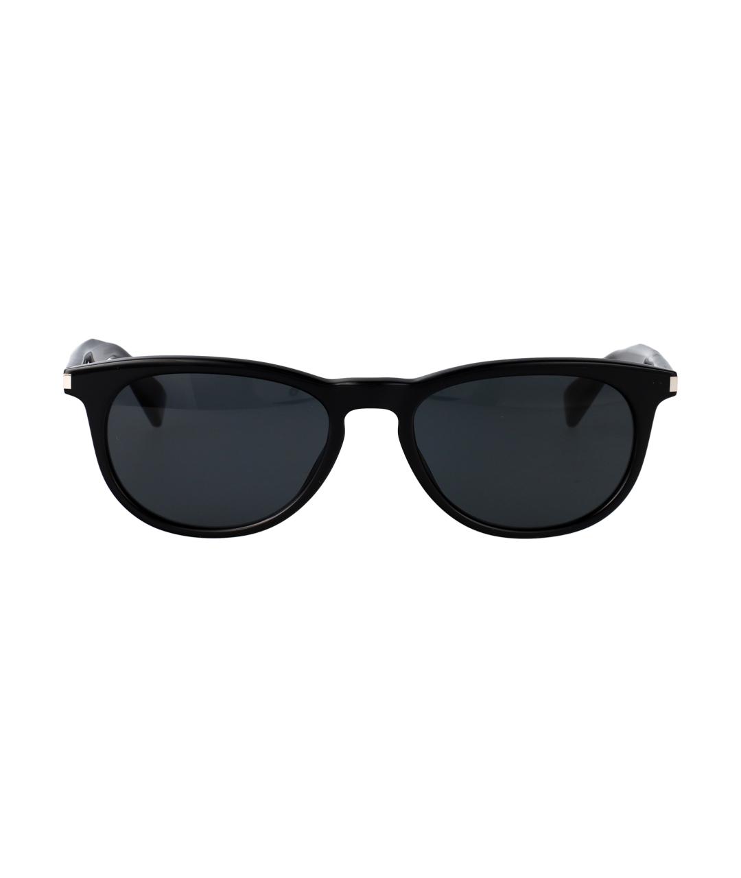 SAINT LAURENT Черные пластиковые солнцезащитные очки, фото 1