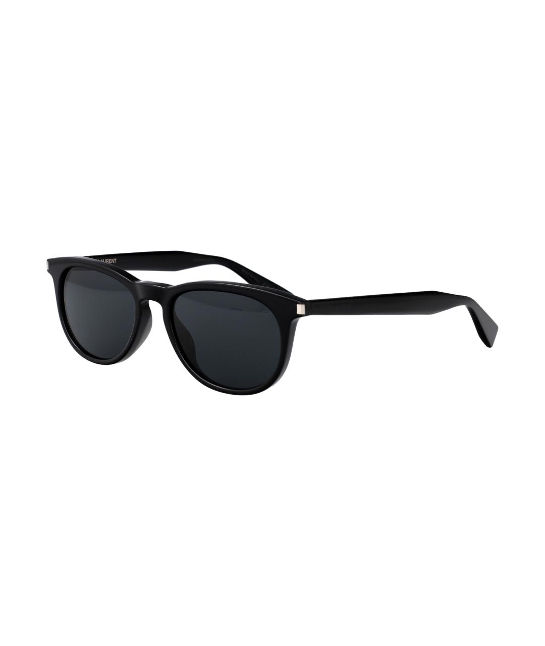 SAINT LAURENT Черные пластиковые солнцезащитные очки, фото 2