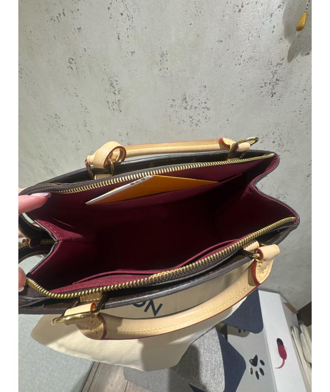 LOUIS VUITTON Коричневая сумка с короткими ручками, фото 4