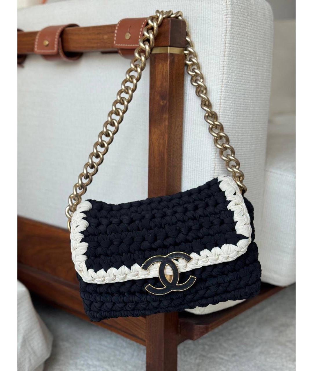 CHANEL Черная сумка через плечо, фото 8