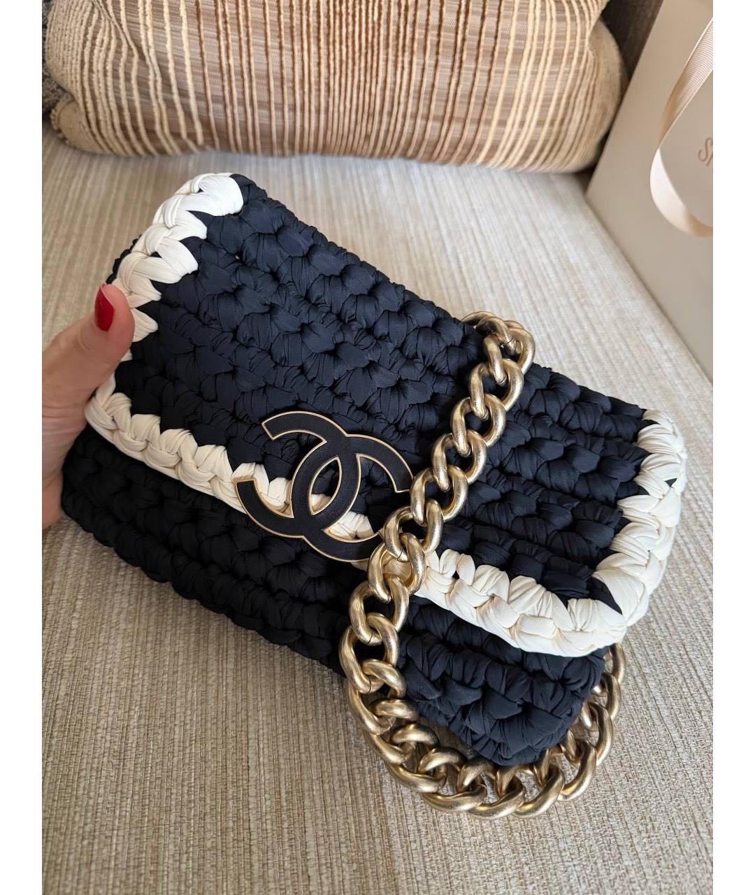 CHANEL Черная сумка через плечо, фото 3