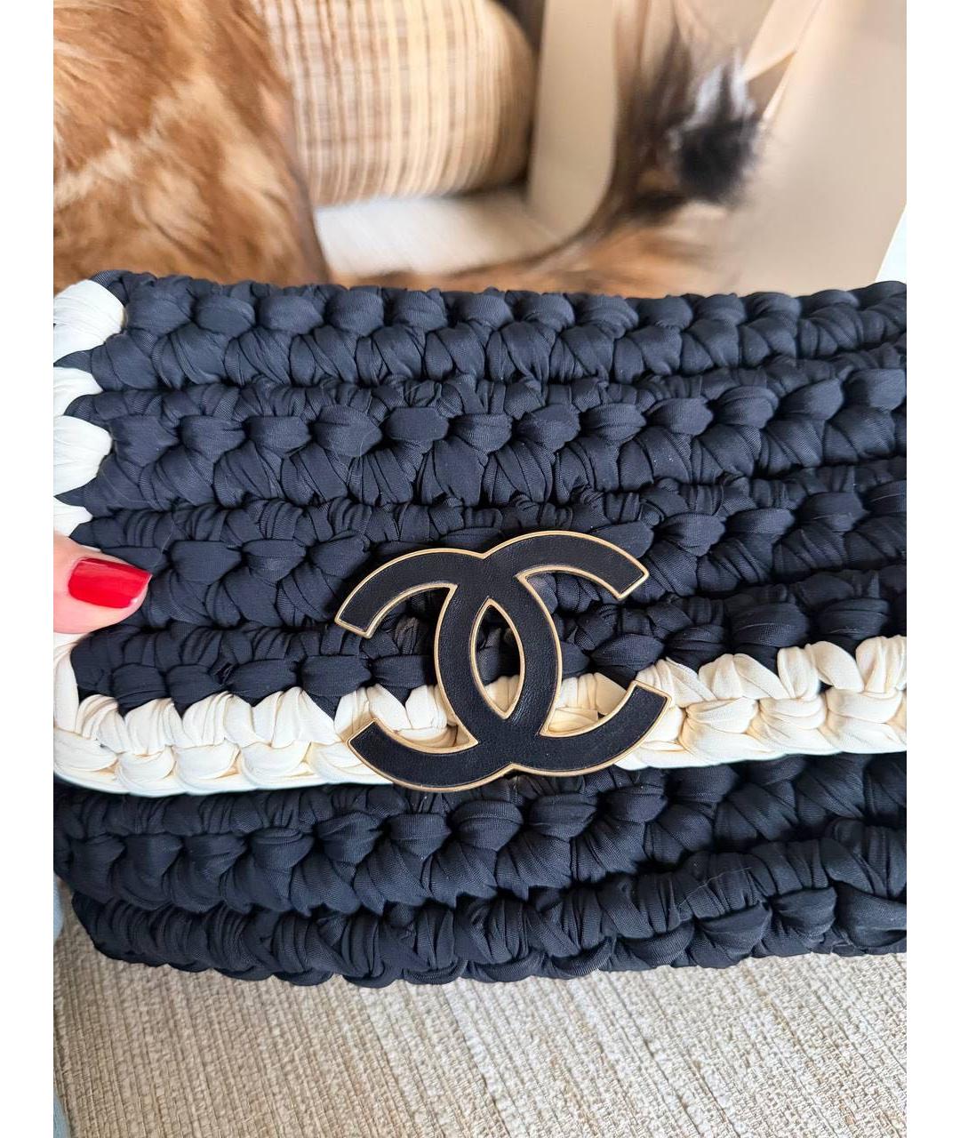 CHANEL Черная сумка через плечо, фото 6