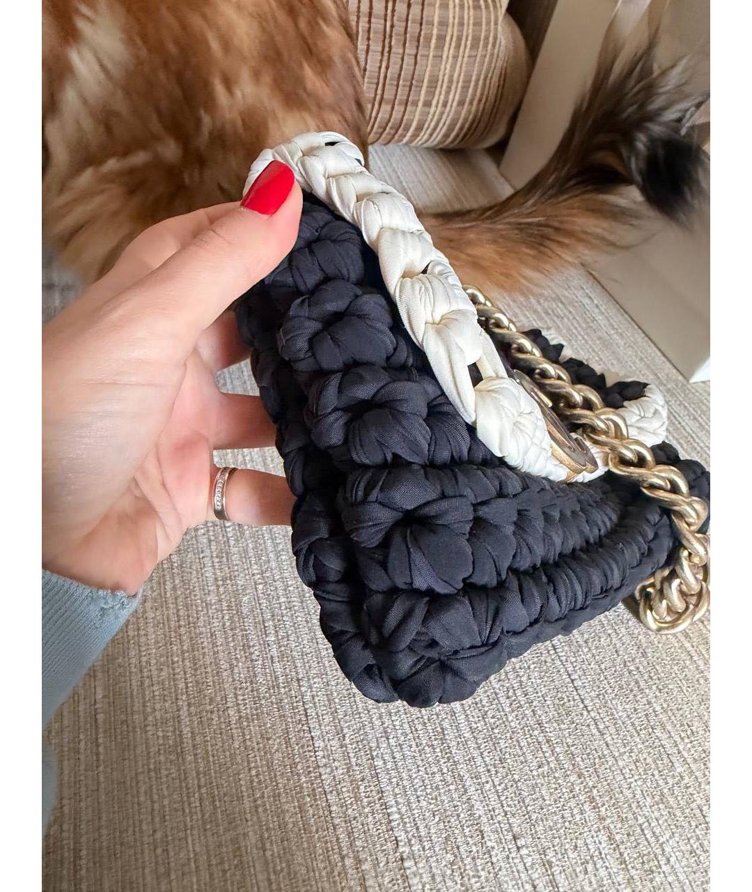 CHANEL Черная сумка через плечо, фото 4
