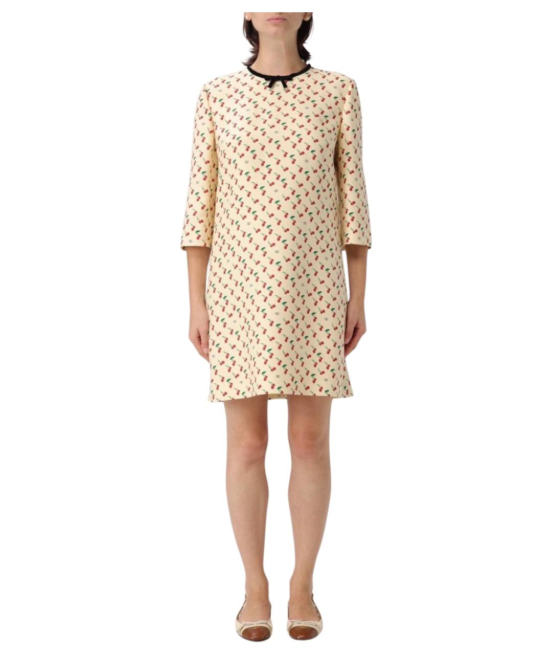 VALENTINO Бежевое платье, фото 1