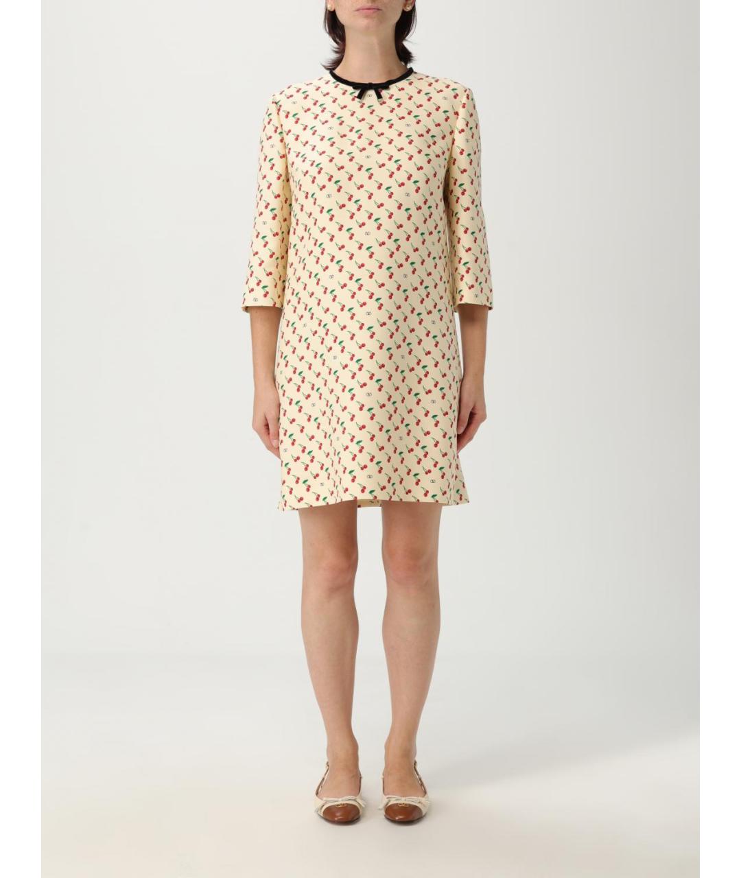 VALENTINO Бежевое платье, фото 5