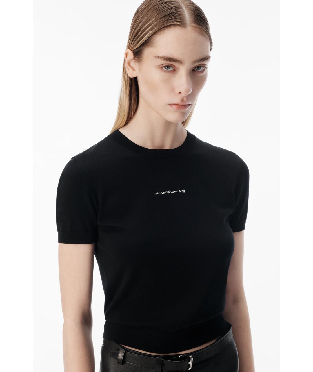 ALEXANDER WANG Черная футболка, фото 3