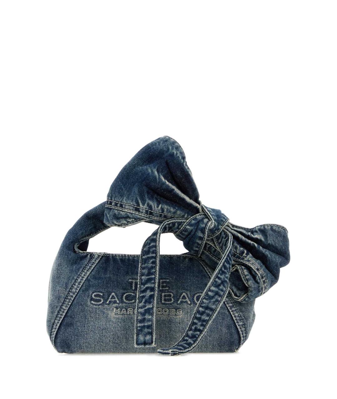 MARC JACOBS Синяя тканевая сумка с короткими ручками, фото 1