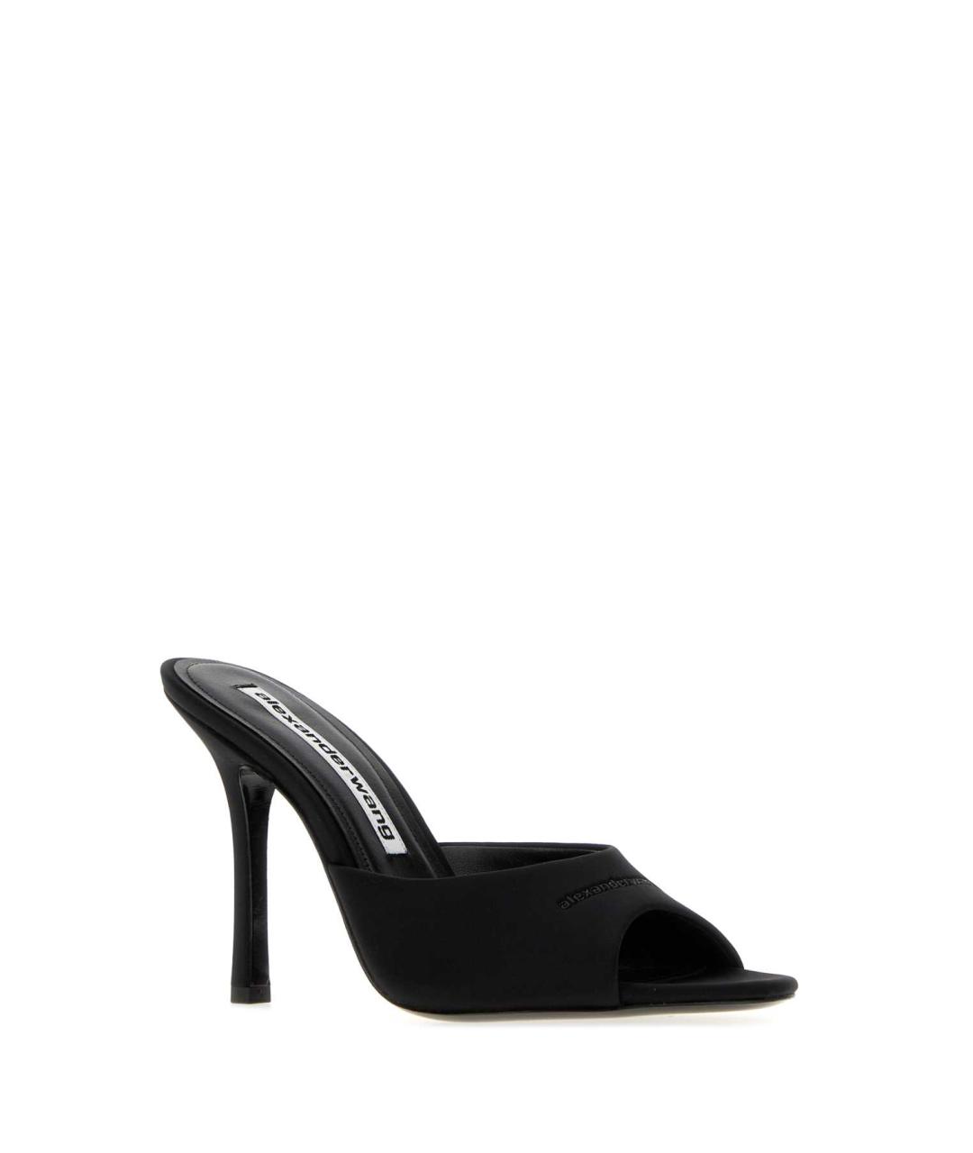 ALEXANDER WANG Черные текстильные мюли, фото 2