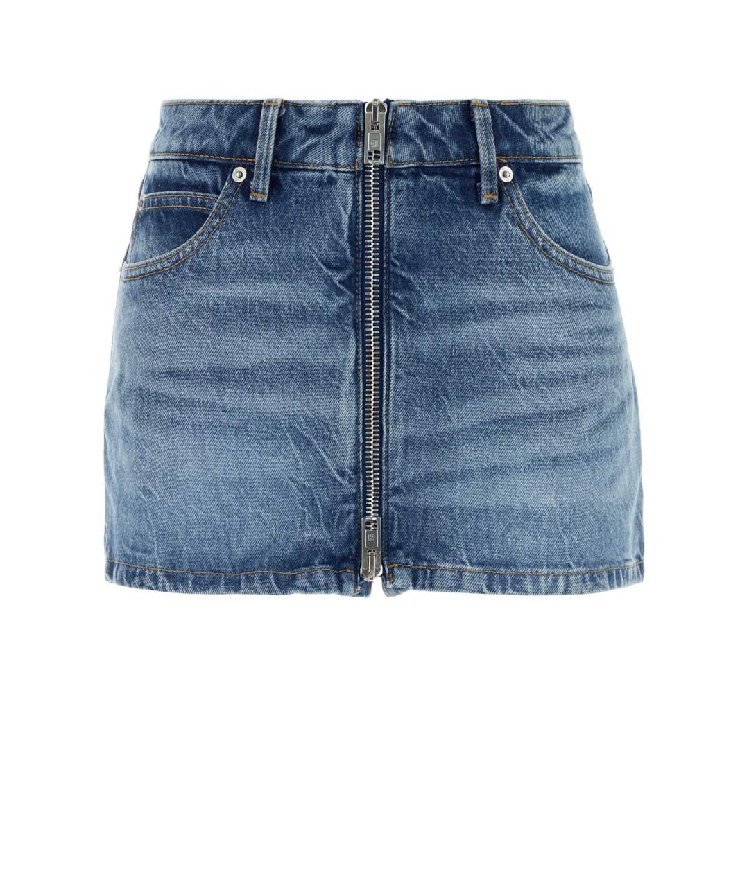 ALEXANDER WANG Голубые хлопковые шорты, фото 1