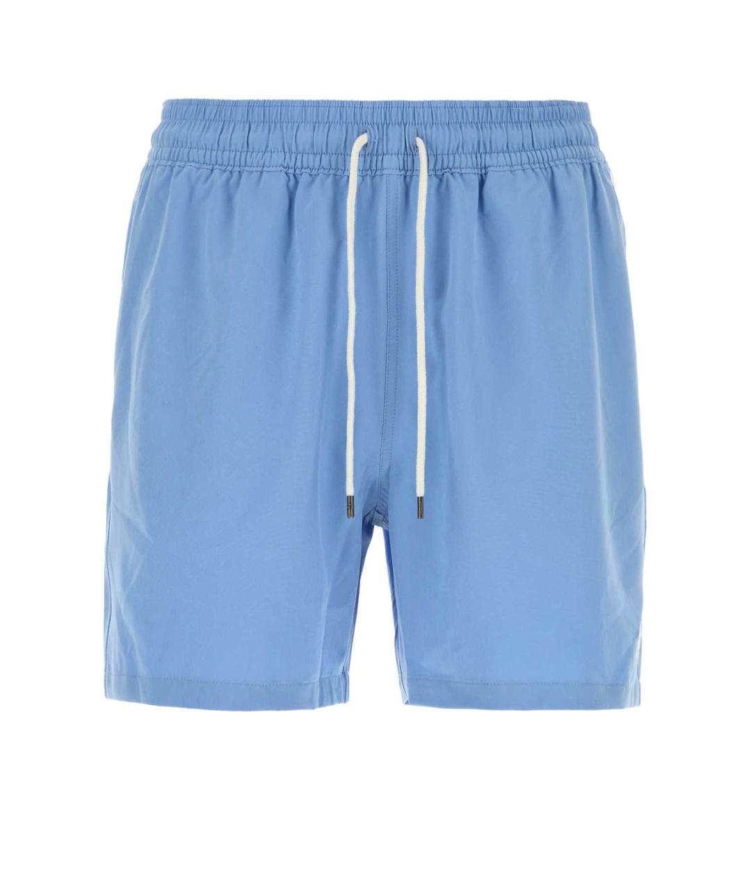 POLO RALPH LAUREN Голубые полиэстеровые шорты, фото 1
