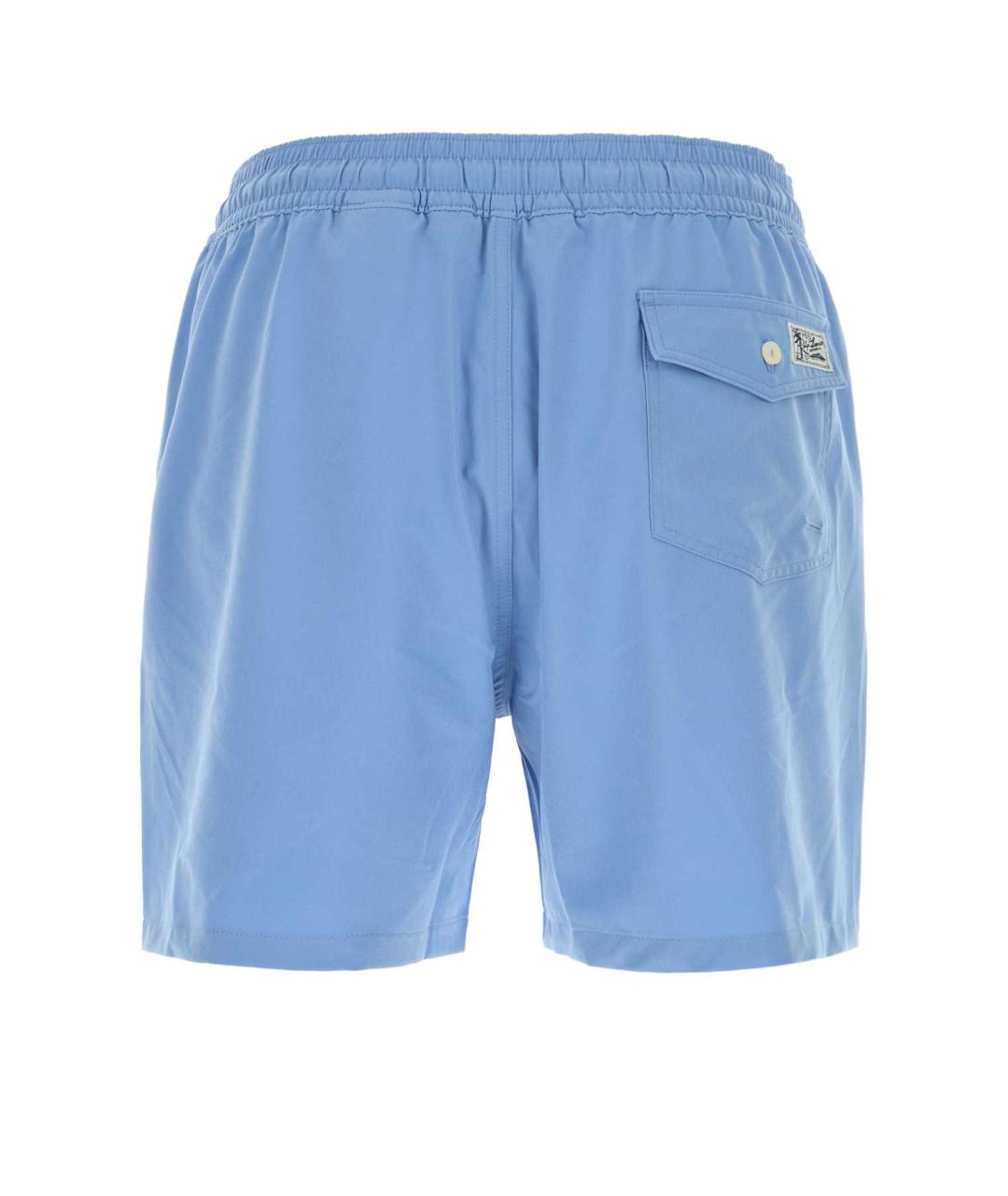 POLO RALPH LAUREN Голубые полиэстеровые шорты, фото 2