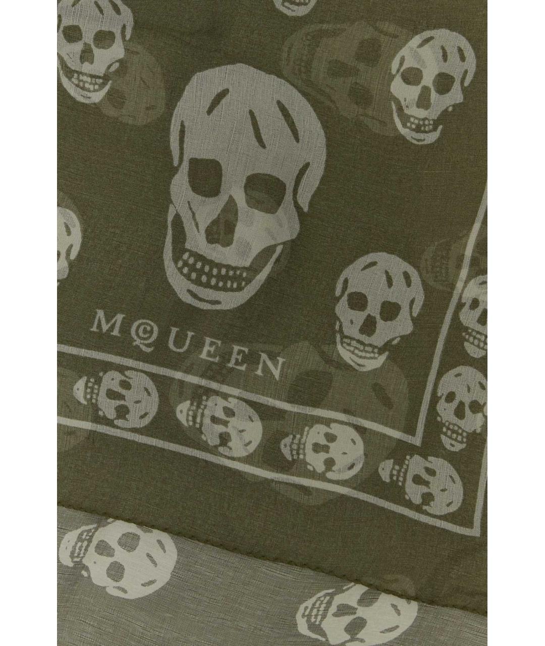 ALEXANDER MCQUEEN Мульти шелковый шарф, фото 2