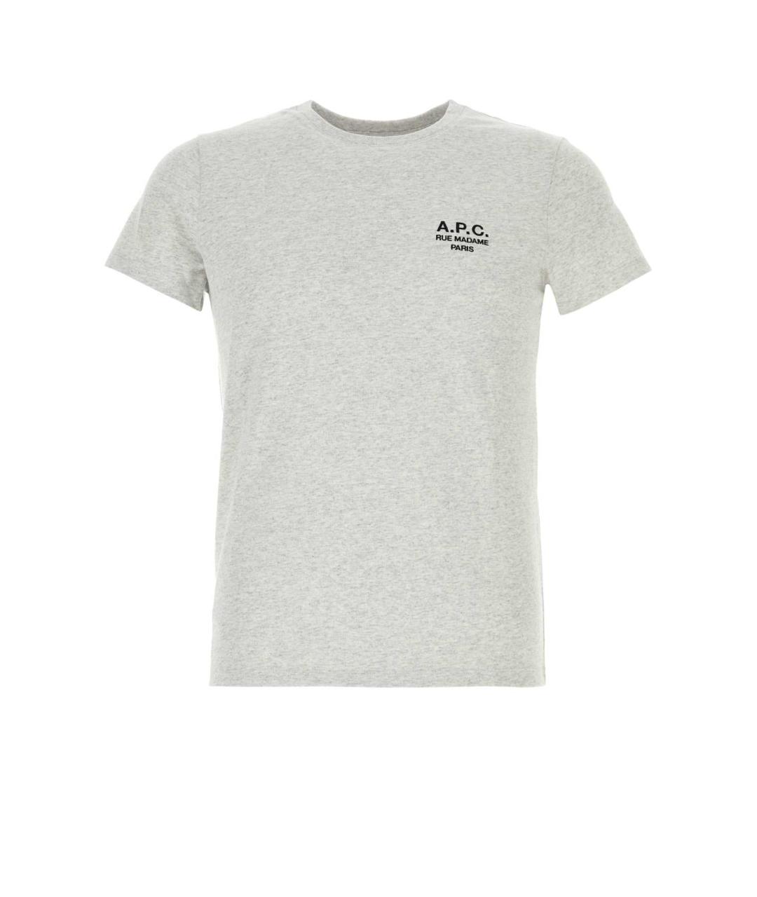 A.P.C. Серая хлопковая футболка, фото 1