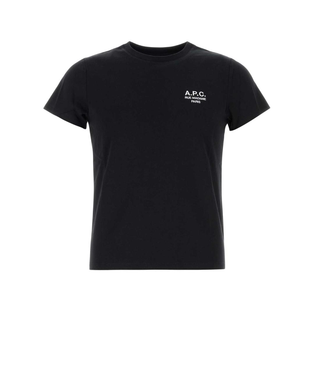 A.P.C. Черная хлопковая футболка, фото 1