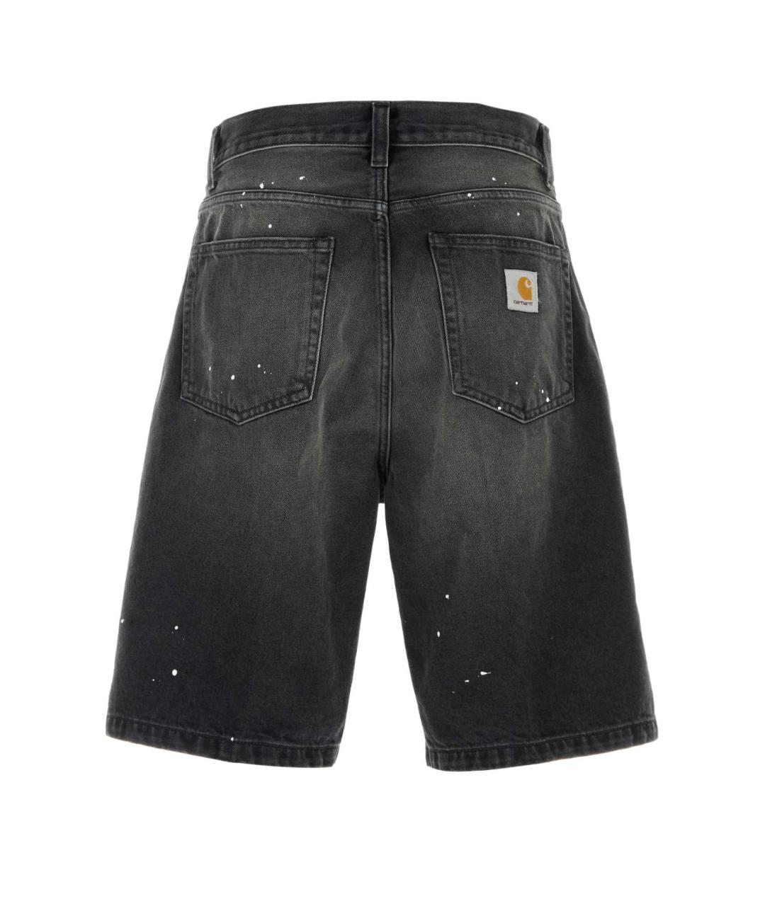 CARHARTT WIP Черные хлопковые шорты, фото 2