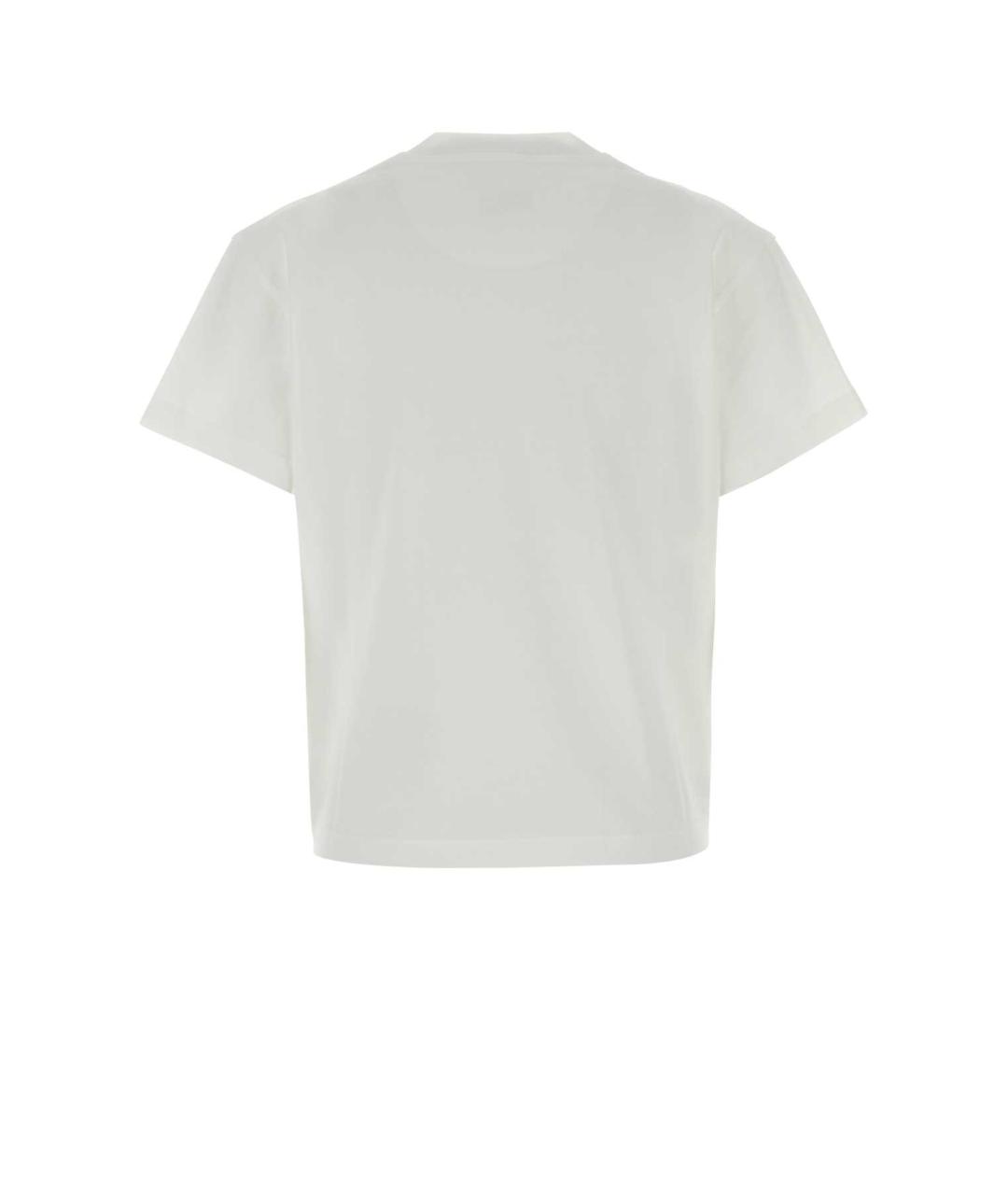JIL SANDER Белая хлопковая футболка, фото 2