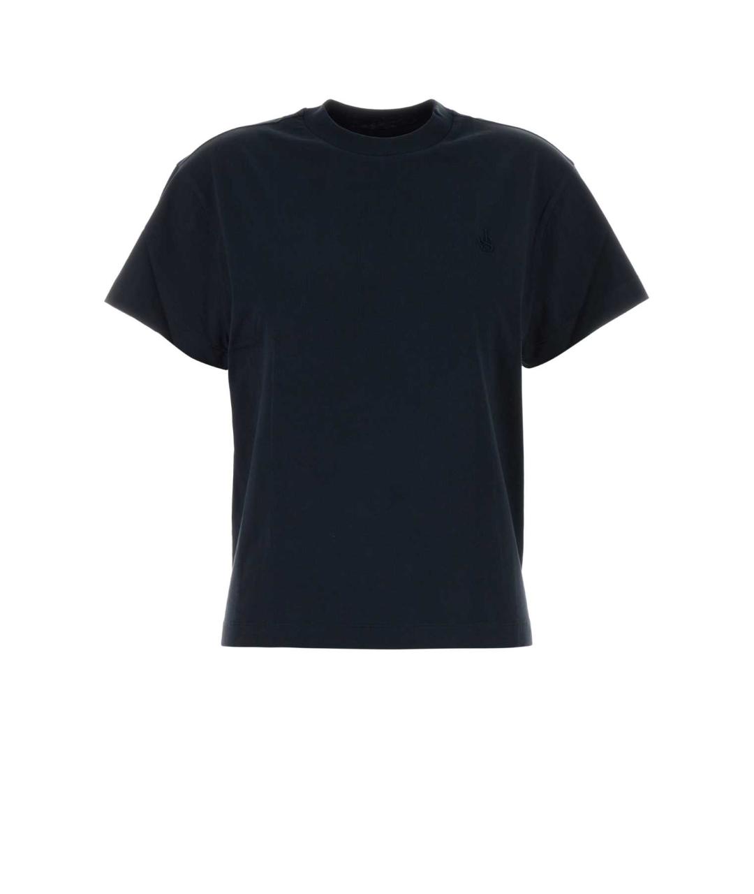JIL SANDER Синяя хлопковая футболка, фото 1
