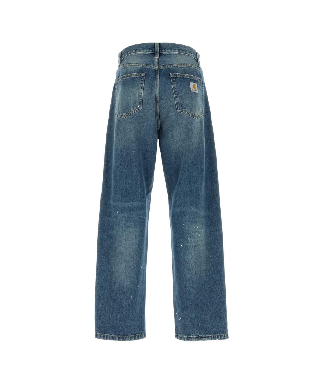 CARHARTT WIP Синие хлопковые прямые джинсы, фото 2