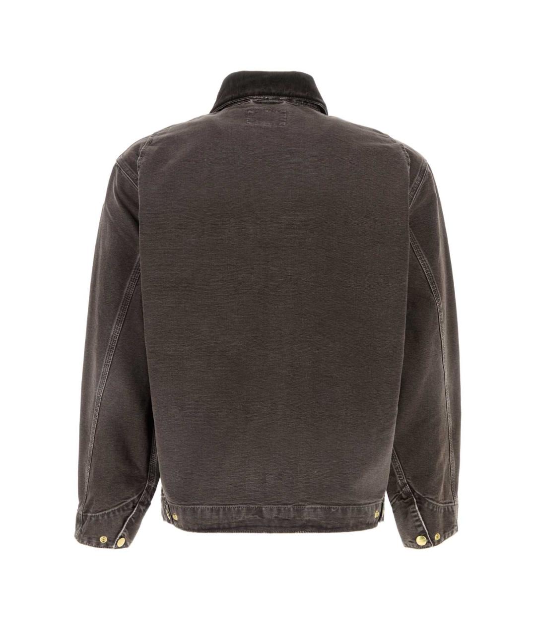 CARHARTT WIP Коричневая хлопковая куртка, фото 2