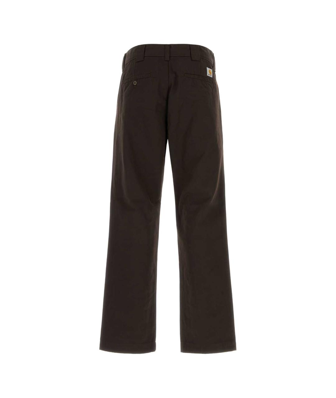 CARHARTT WIP Коричневые полиэстеровые повседневные брюки, фото 2