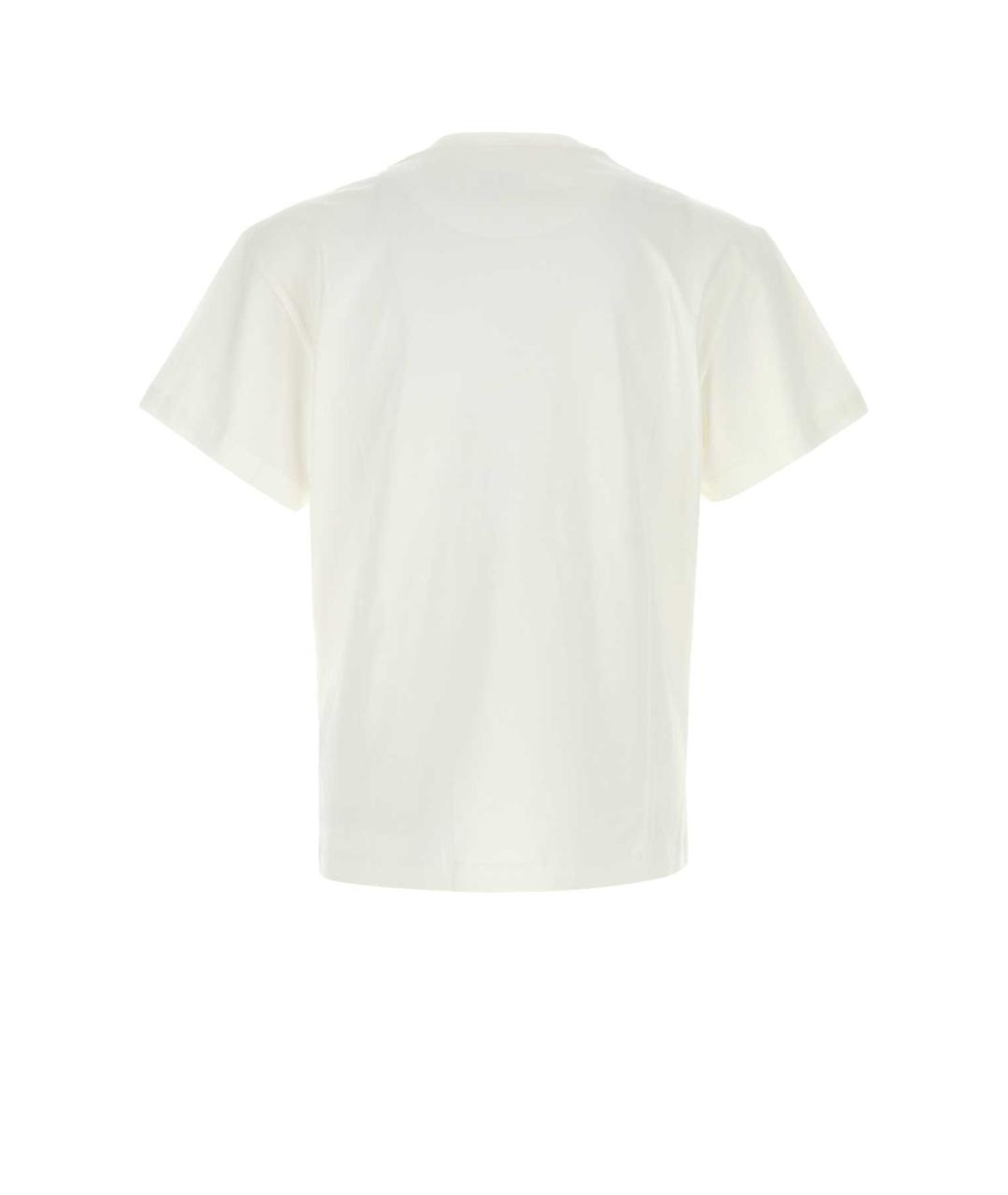 JIL SANDER Белая хлопковая футболка, фото 2